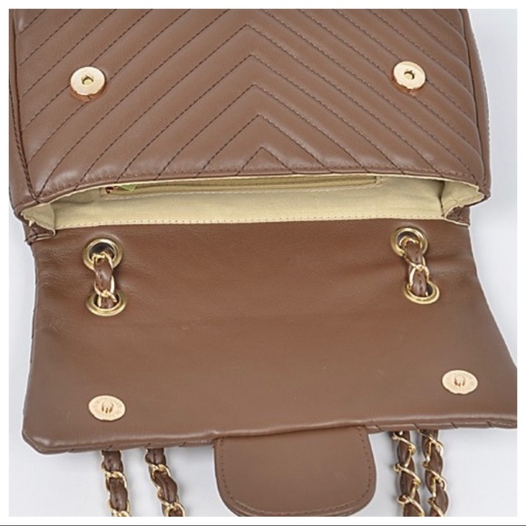 Fabulous Chic Vegan Jasmine Quilted Shoulder Chain Bag - Picture 4 of 5